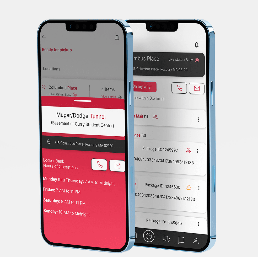 HuskyMail+ phone mockup